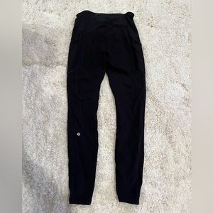 Lululemon 28” Black Leggings with Pockets
